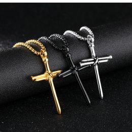 Men Pendant Necklace Designer Necklace Chains Stainless Steel Nail Pendans Punk Men Necklaces Fashion Jewellery High quality