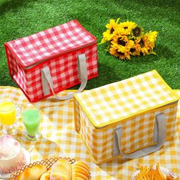 Large Outdoor Box Portable Thermal Insulated Cooler Camping Drink Bento Bags Supplies Picnic Bag