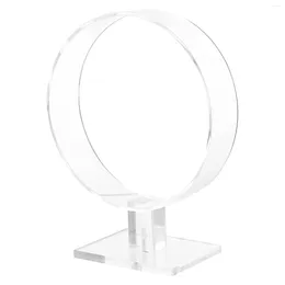 Jewellery Pouches Acrylic Headband Hairband Holder Round Shape Hair Hoop Storage Rack Headpieces Display Stand Organiser