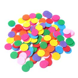 5000 PCs/Pack 40 mm weiß schwarz runde Filzlöcke Baby Girls Stirnband Blumen Rückenblocks DIY Crafting Hair Accessoires