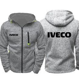IVECO Hoodie Car Logo Print Casual Autumn Jacket Winter Sweatshirt Hooded Sweatshirts Mens Zipper Jacket Hoodies Tide Jacquard Hoo1947128