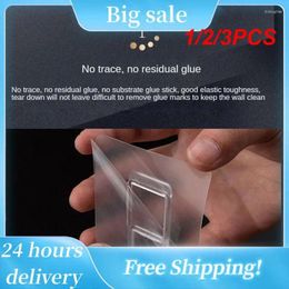 Hooks 1/2/3PCS 10.4cm Long Tissue Box Non-marking Fixing Frame Nail-free Punch-free Strong Glue Sticker Multi-functional Storage