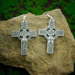Stud Earrings Vintage Nordic Viking Cross For Women Dropped Talisman Jewellery