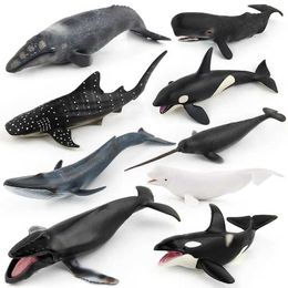 Novelty Games Simulated Whale Models 9 Marine Organisms Scented Whale Blue Whale Tiger Shark Whale Animal Whale Series Y240521