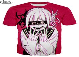 2020 New Style Sexy Anime Girl My Hero Academia Ahegao Manga 3D Printed T Shirt Women Men Short Sleeve Casual Streetwear Tops2412933