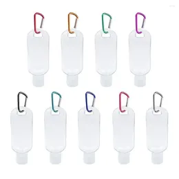 Storage Bottles 30pcs 30ml 50ml 60ml Clear Keychain Plastic With Flip Cap For Hand Sanitizer Shampoo Conditioner Body Wash Liquid