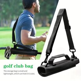 Portable Mini Golf Club Bag Outdoor Practise Training Storage Lightweight Shoulder Crossbody Unisex 240515