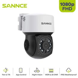 Wireless Camera Kits SANNCE AHD 1080P High Clarity Bullet Camera 3.6mm lens supports mobile phone APP DVR Clear day and night vision with auto IR-cut J240518