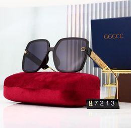 Fashion designer GGCCC sunglasses for both men and women, simple daily leisure metal rimless glasses tend higher outstanding actress 7252 7213principal people look
