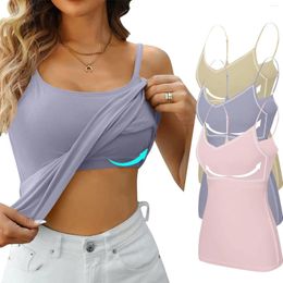 Women's Tanks Camisole With Bottom And Chest Pad Sexy Oversized Underwear Korean Dongdaemun High Quality Clothing