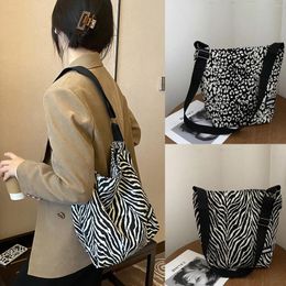 Bag Zebra Print Female Messenger Retro Women Shoulder Casual Zipper Bags Bolsa Mujer 2024 #c