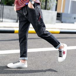 Kids Boys Jeans High Quality Clothes Classic Pants Denim Clothing Children Boy Casual Bowboy Long Trousers 5-13Y