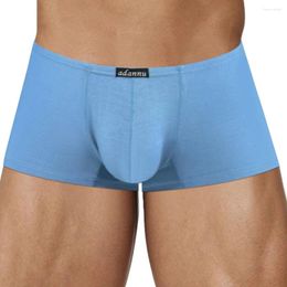 Underpants 1pc Sexy Men's Underwear U-Convex Pouch Boxer Briefs Shorts Low Waist Panties Trunks Male Lingerie