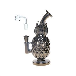 Hot selling clearance 1pc black pineapple shaped glass bong hookah kettle