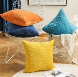 Pillow Leaves Pattern Velvet Soft Pillowcase Decorative Covers For Sofa Car Home Decor Throw Case Multi Colour