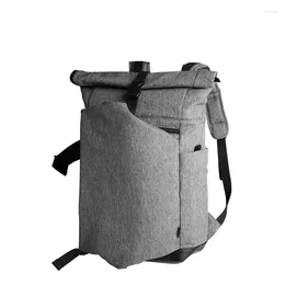 Backpack CAI Folded Zipper Original Design Man 2024 Hasp High Capacity Travel Bag For Male Laptop Anti-Theft Pack Mochila