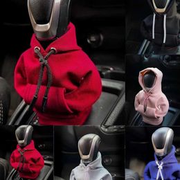 Interior Decorations Gear Shift Hoodie Cover Shift Gear Handle Decoration Fits Manual Automatic Universal Car Sweatshirt Change Lever Interior Decor T240521