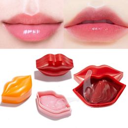 20Pcs Cherry Collagen Lip Mask Moisturising Hydrating Repair Beauty Lips Balm Patch Exfoliacion Gel Korean Lip Skin Care Product 240515