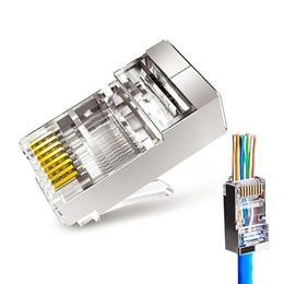 Escam Solid Stranded Network Solution: 10pcs /30pcs Cat6 Modular Plugs Rj45 Cat5 Plug Cat6e Connectors