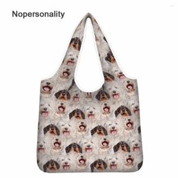 Shopping Bags Nopersonality Customise Your Image Name Bag Foldable ECO Friendly Shopper Folding Travel Grocery Reusable