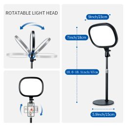 Desktop Led Panel Light Youtube live Key Light Air Dimmable Photography Studio Lamp With Extend Tripod Light Stand