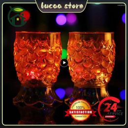 Mugs Light Glass Cup Luminescent Wine Glowing Drink Juice Beer For Party Bar Romantic Theme Glow Drinkware