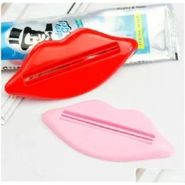 Toothbrush Holders Tootaste Tube Lip Style Squeezer Dispenser Clips For Bathroom Creative Mti-Purpose Extruder Drop Delivery Home Ga Dhzm8