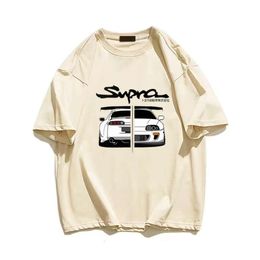 Japanese Anime Car Print Cotton Men T-Shirts Summer Short Sleeve Graphic Women Fashion Streetwear T Shirts S-4XL Free Shipping M521 20