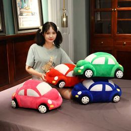 Stuffed Plush Animals Kids Toys Cars Plush Toys Cute Cartoon Red Blue Green Pink Cars Plush Toys Best Gifts For Childrens Room Decoration Baby Gift Q240521