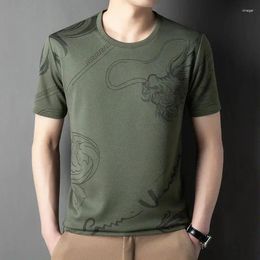 Men's T Shirts Short Sleeved Round Neck T-shirt Thin And Fashionable In Summer Casual Plus Size Loose Fitting