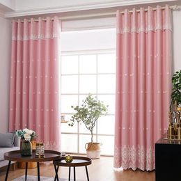Curtain Curtains Light Luxury Master Bedroom Warm Guest Living Room Double-layer Gauze Pastoral Style