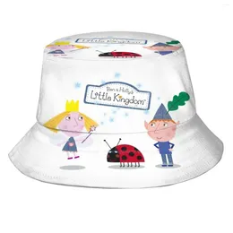 Berets Ben And Holly Korean Caps Funny Beach Bucket Hats Cartoon Cute Kids Children Fairy Magical Tv Show Girls Boys Baby