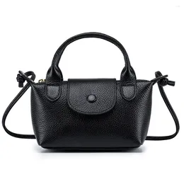 Evening Bags Woman Tote Bag Cross-body Handbag Mini-head-layer Cow Leather Trend Shoulder Women's Fashionable Small Square