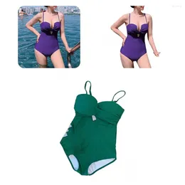 Women's Swimwear Soft Texture Full Coverage Comfortable Monokini Bikini Lightweight Adjustable Push Up Bathing Suit For Party