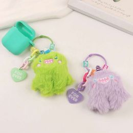 3PCS Rabbit Bear Children Gift Shouting Dog Bag Decoration Pendant Keychain Backpack Charms Stuff Plush Toy