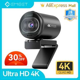 Webcams 4K webcam EMEET S600 webcam 1080P 60FPS streaming USB camera autofocus live streaming camera with microphone suitable for Tiktok/YouTube J240518
