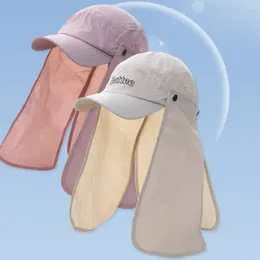 Ball Caps Niche Unique Sunshade Sun Hat Fashion Quick-drying UV Protection Baseball Cap Visor Wide Brim Detachable Beach Women