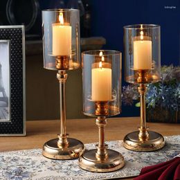 Candle Holders Metal Candlestick Holder Home Decoration Accessories Modern Living Centro De Mesa Decoracion Room BDCH