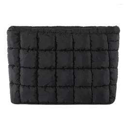 Cosmetic Bags Quilted Makeup Bag With Zipper Travel Pouch For Women Girls