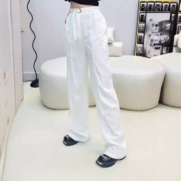 Women's Leggings Trendy Brand New Summer Product Triangular Logo Decoration, Elastyczny pasek w pasie Pleted Casual Pants dla kobiet