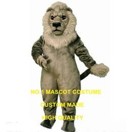 Old Grey Lion mascot costume newly Customised realistic wild leone lion theme anime costumes carnival fancy dress 2736 Mascot Costumes