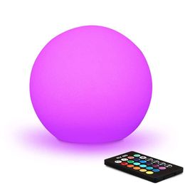 Mr. Go 6-inch (approximately 15.2cm) RGB color changing LED spherical with remote control, emotion light for children's night light, 16 adjustable colors 4