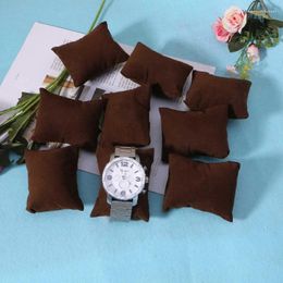 Jewellery Pouches Watch Box Small Pillow Flannel PU Leather Bag Bracelet Display Silk Wool