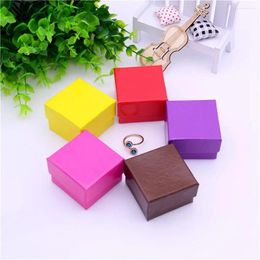 Jewellery Pouches 24pcs Square Cardboard Box For Gift Wedding 5x5x3.4cm Case