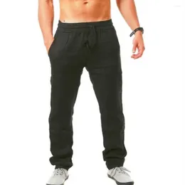 Men's Pants Hip-hop Breathable Cotton And Linen Sports Shorts Trendy Fashionable Solid Colour Simple Thin Casual