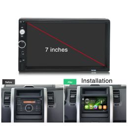 2 Din Car Radio Stereo 7010 Multimedia Player Mirror Link Monitor CarPlay Autoaudio FM Receiver 7 INCH HD Touch Screen