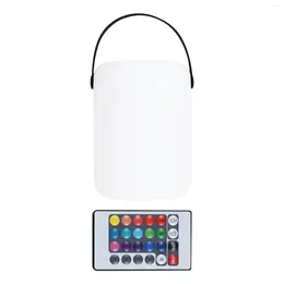 Table Lamps Portable Bedside Lamp Colour Changing RGB 6 Level Dimmable Desk