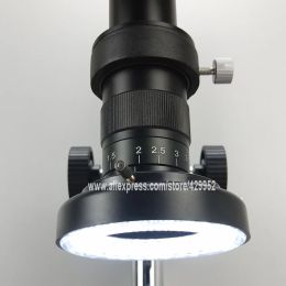 USB Colour 64 LED Ring Light Source Illuminator Lamp Adjustable Monocular Trinocular Stereo Video Microscope Lens Camera