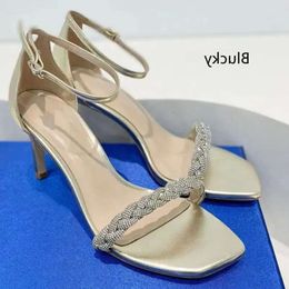 Spring Anti Autumn Slip Sandals and Sole Women's Fashion Slim High Heel Open Toe Solid Color Buckle Comfortable F fa7