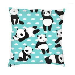 Pillow Lively Panda Cover Home Decor Cute Animal Throw For Car Double-sided Printing